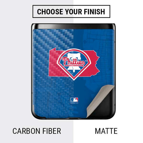 MLB Philadelphia Phillies Home Jersey Galaxy Z Flip Skin