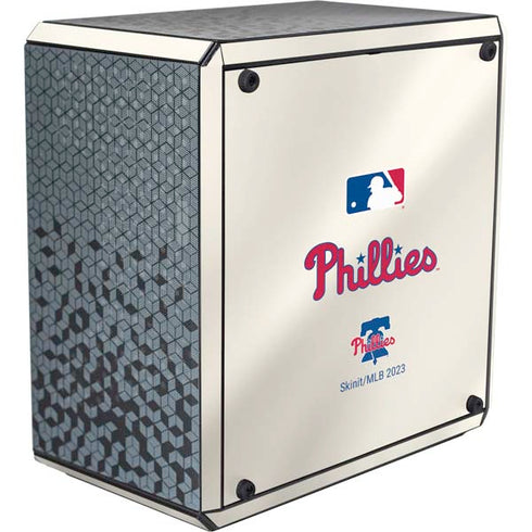 MLB Philadelphia Phillies Road Jersey Cooler Master MasterBox Q300L Mini Tower Skin