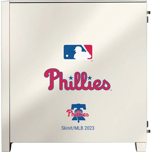 MLB Philadelphia Phillies Road Jersey Corsair 4000D Tempered Glass Mid-Tower ATX Case Skin