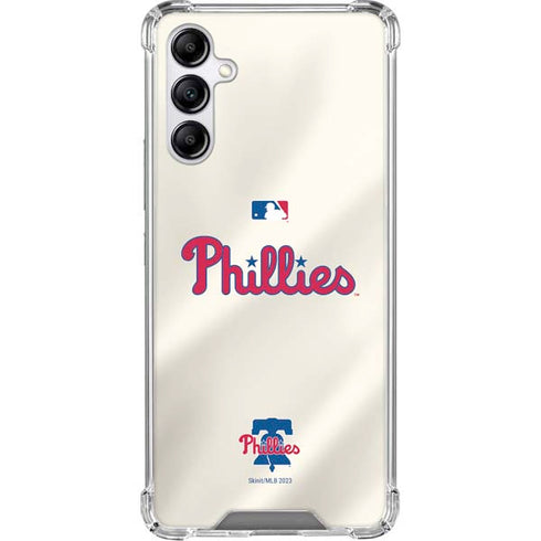 MLB Philadelphia Phillies Road Jersey Galaxy A15 5G Clear Case