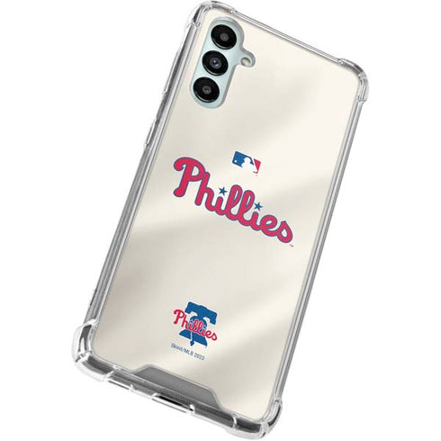 MLB Philadelphia Phillies Road Jersey Galaxy A15 5G Clear Case