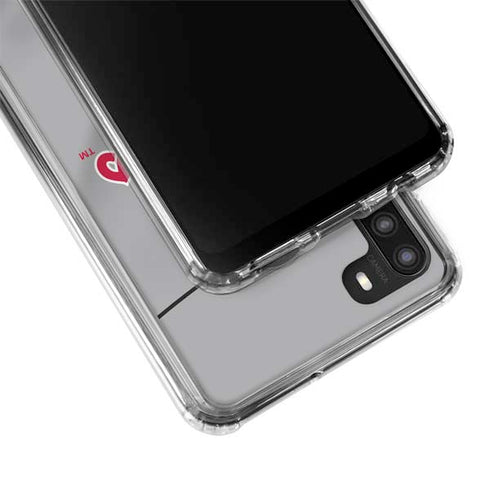 MLB Philadelphia Phillies Road Jersey Galaxy A21 Clear Case
