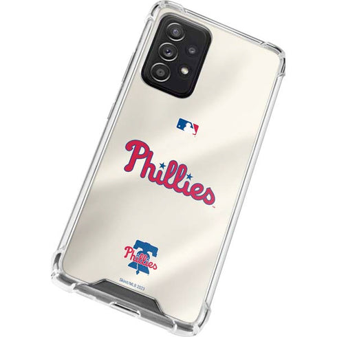 MLB Philadelphia Phillies Road Jersey Galaxy A52 5G Clear Case