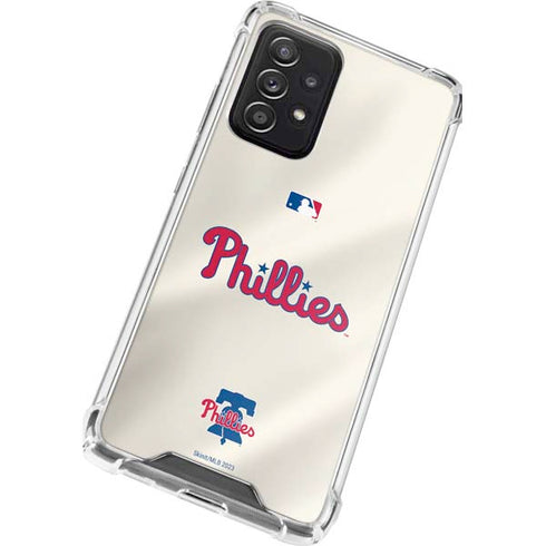 MLB Philadelphia Phillies Road Jersey Galaxy A72 5G Clear Case
