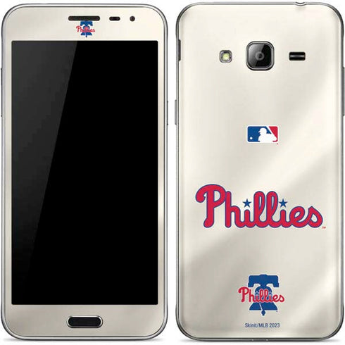 MLB Philadelphia Phillies Road Jersey Galaxy J3 Skin