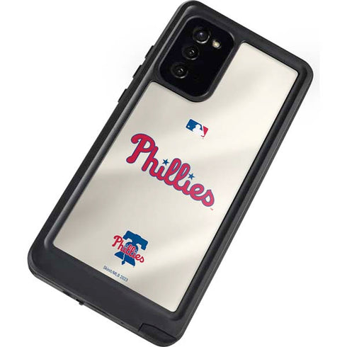 MLB Philadelphia Phillies Road Jersey Galaxy Note20 5G Waterproof Case