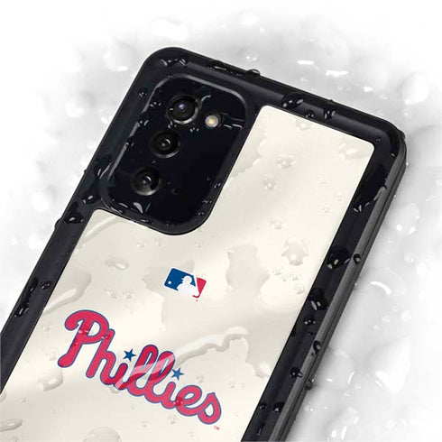 MLB Philadelphia Phillies Road Jersey Galaxy Note20 5G Waterproof Case