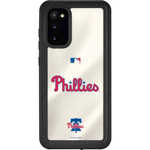 MLB Philadelphia Phillies Road Jersey Galaxy S20 Waterproof Case