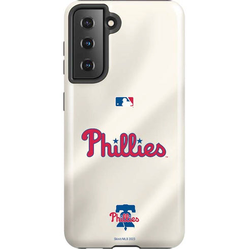 MLB Philadelphia Phillies Road Jersey Galaxy S21 5G Pro Case