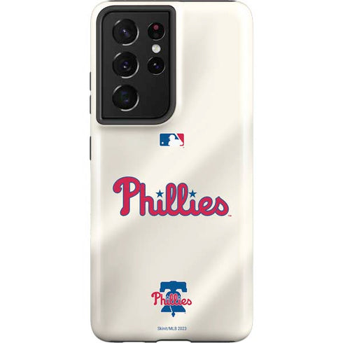 MLB Philadelphia Phillies Road Jersey Galaxy S21 Ultra 5G Pro Case