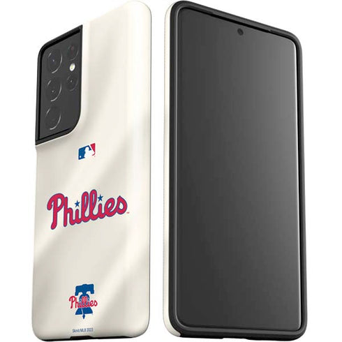 MLB Philadelphia Phillies Road Jersey Galaxy S21 Ultra 5G Pro Case
