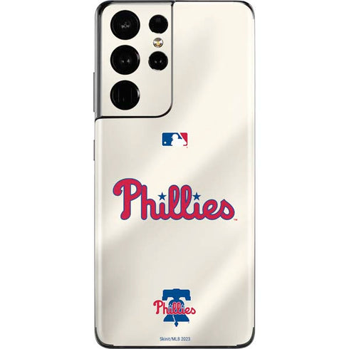 MLB Philadelphia Phillies Road Jersey Galaxy S21 Ultra 5G Skin