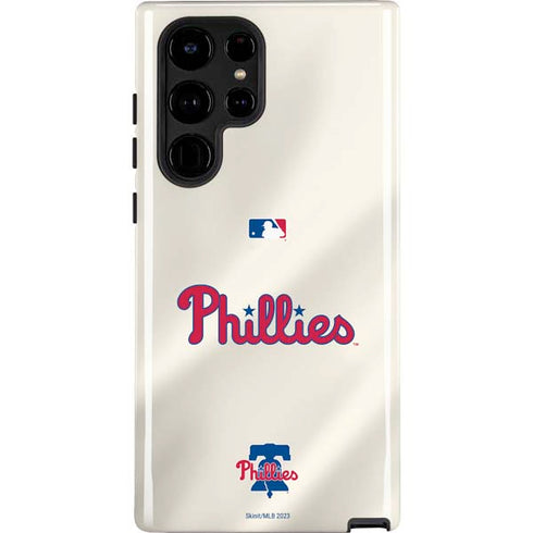 MLB Philadelphia Phillies Road Jersey Galaxy S22 Ultra Pro Case