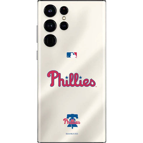 MLB Philadelphia Phillies Road Jersey Galaxy S22 Ultra Skin