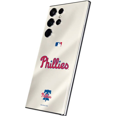 MLB Philadelphia Phillies Road Jersey Galaxy S22 Ultra Skin