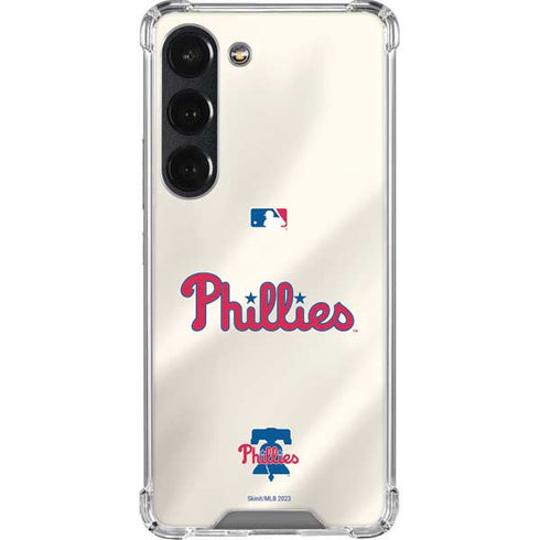 MLB Philadelphia Phillies Road Jersey Galaxy S23 Clear Case