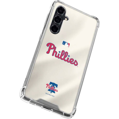 MLB Philadelphia Phillies Road Jersey Galaxy S23 FE Clear Case