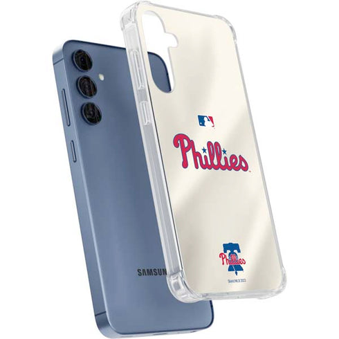 MLB Philadelphia Phillies Road Jersey Galaxy S24 Clear Case