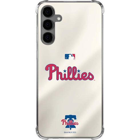 MLB Philadelphia Phillies Road Jersey Galaxy S24 Plus Clear Case