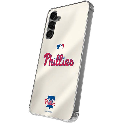 MLB Philadelphia Phillies Road Jersey Galaxy S24 Plus Clear Case