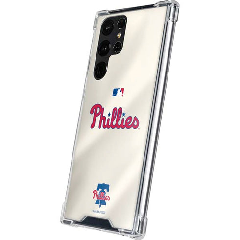MLB Philadelphia Phillies Road Jersey Galaxy S24 Ultra Clear Case