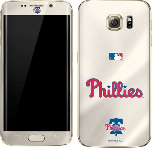 MLB Philadelphia Phillies Road Jersey Galaxy S7 Edge Skin
