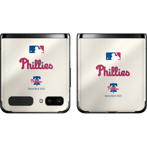 MLB Philadelphia Phillies Road Jersey Galaxy Z Flip Skin
