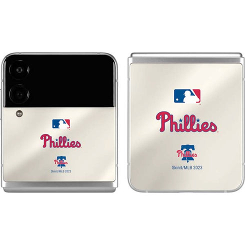 MLB Philadelphia Phillies Road Jersey Galaxy Z Flip4 5G Skin