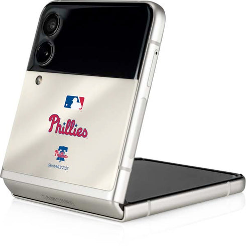 MLB Philadelphia Phillies Road Jersey Galaxy Z Flip4 5G Skin