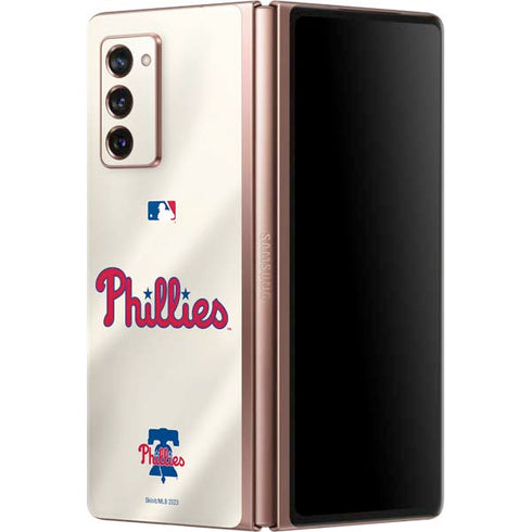 MLB Philadelphia Phillies Road Jersey Galaxy Z Fold2 5G Skin