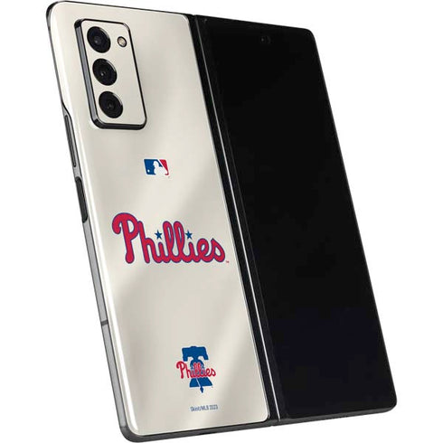 MLB Philadelphia Phillies Road Jersey Galaxy Z Fold2 5G Skin