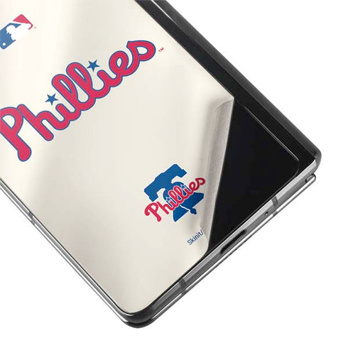 MLB Philadelphia Phillies Road Jersey Galaxy Z Fold2 5G Skin