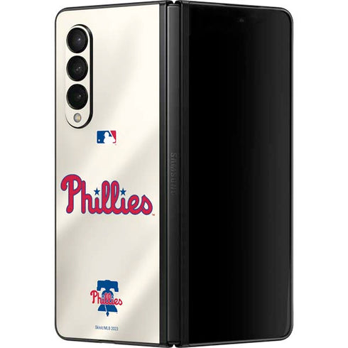 MLB Philadelphia Phillies Road Jersey Galaxy Z Fold3 5G Skin