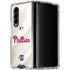 MLB Philadelphia Phillies Road Jersey Galaxy Z Fold4 5G Clear Case