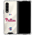MLB Philadelphia Phillies Road Jersey Galaxy Z Fold4 5G Clear Case