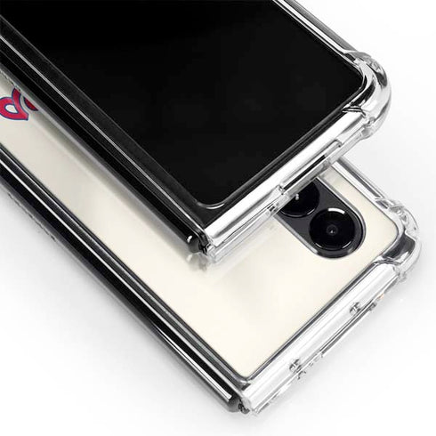 MLB Philadelphia Phillies Road Jersey Galaxy Z Fold4 5G Clear Case