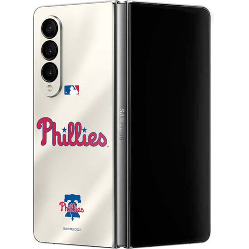 MLB Philadelphia Phillies Road Jersey Galaxy Z Fold4 5G Skin