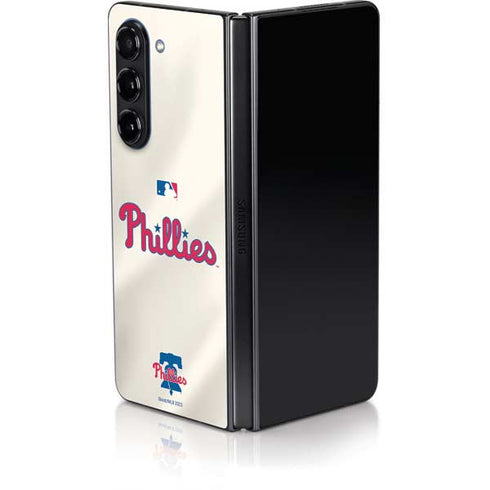 MLB Philadelphia Phillies Road Jersey Galaxy Z Fold5 5G Skin