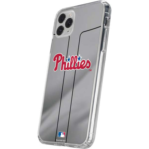 MLB Philadelphia Phillies Road Jersey iPhone 11 Pro Clear Case