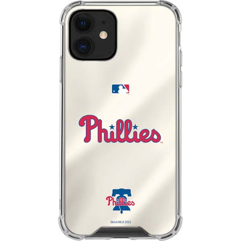 MLB Philadelphia Phillies Road Jersey iPhone 12 Mini Clear Case