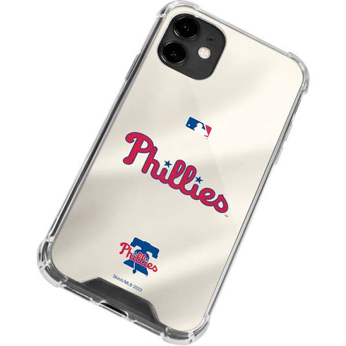 MLB Philadelphia Phillies Road Jersey iPhone 12 Mini Clear Case