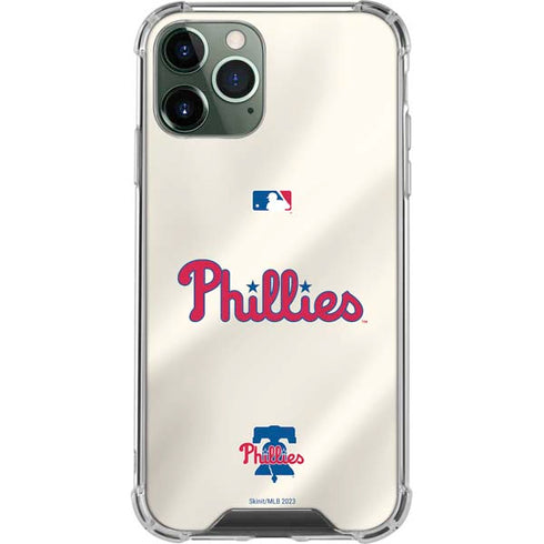 MLB Philadelphia Phillies Road Jersey iPhone 12 Pro Clear Case