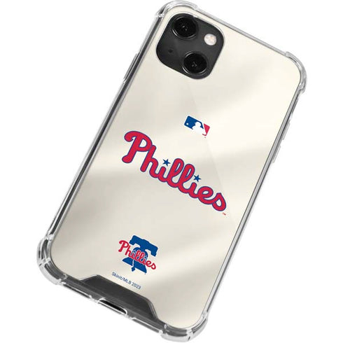 MLB Philadelphia Phillies Road Jersey iPhone 13 Mini Clear Case