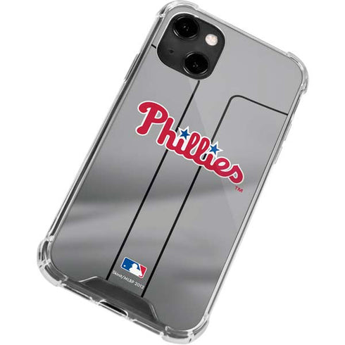 MLB Philadelphia Phillies Road Jersey iPhone 14 Clear Case