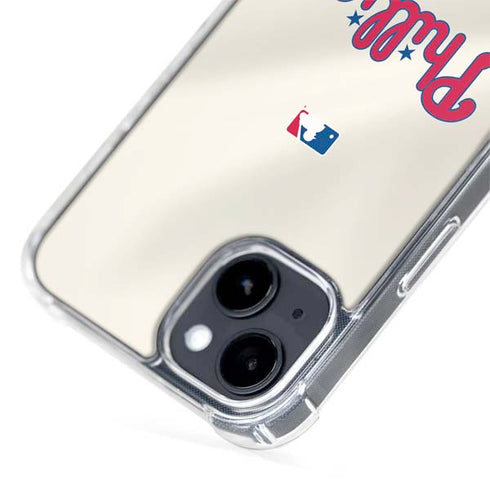 MLB Philadelphia Phillies Road Jersey iPhone 15 MagSafe Case