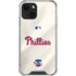 MLB Philadelphia Phillies Road Jersey iPhone 14 Plus Clear Case
