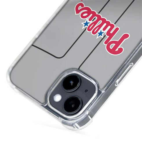 MLB Philadelphia Phillies Road Jersey iPhone 15 Plus MagSafe Case
