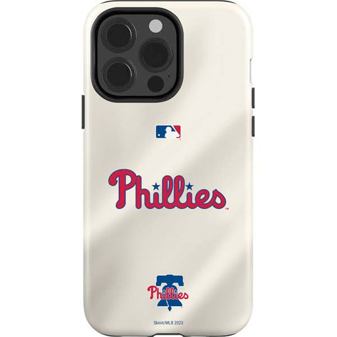 MLB Philadelphia Phillies Road Jersey iPhone 15 Pro Impact Case