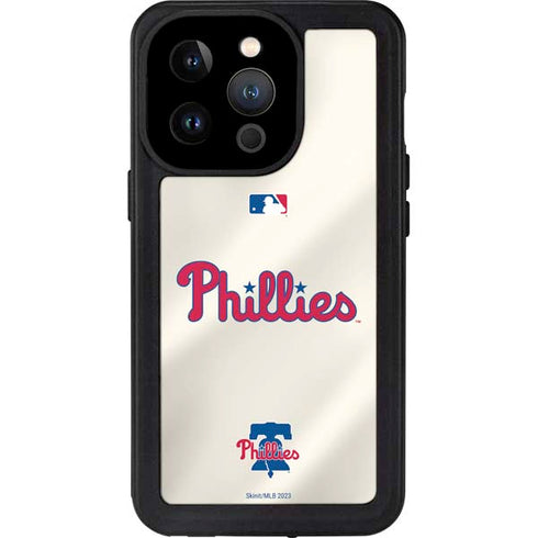 MLB Philadelphia Phillies Road Jersey iPhone 14 Pro Waterproof Case