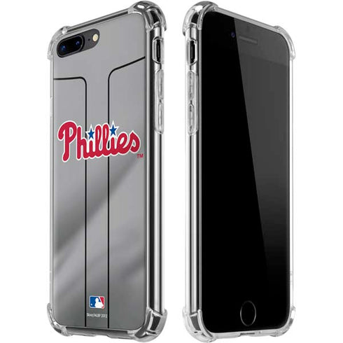 MLB Philadelphia Phillies Road Jersey iPhone 7/8 Plus Clear Case